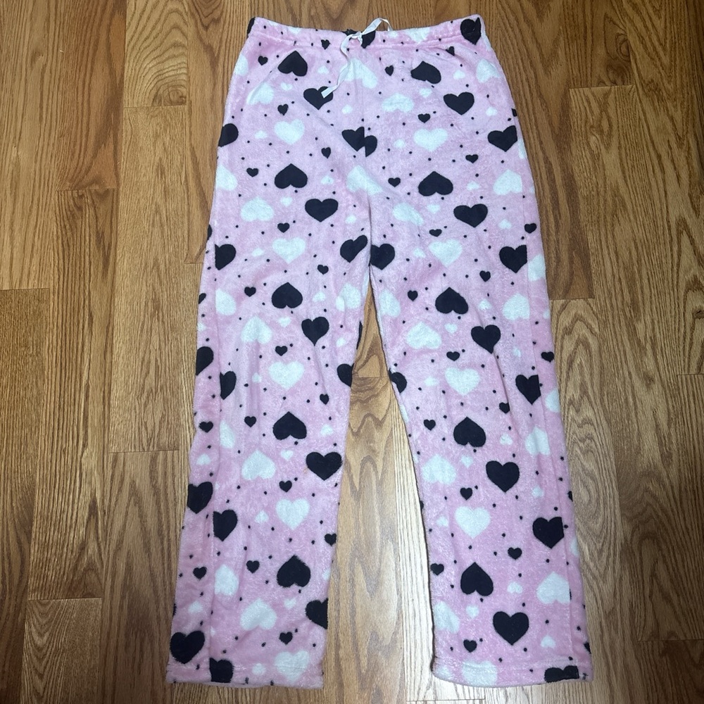 Pink Heart Pajama Pants